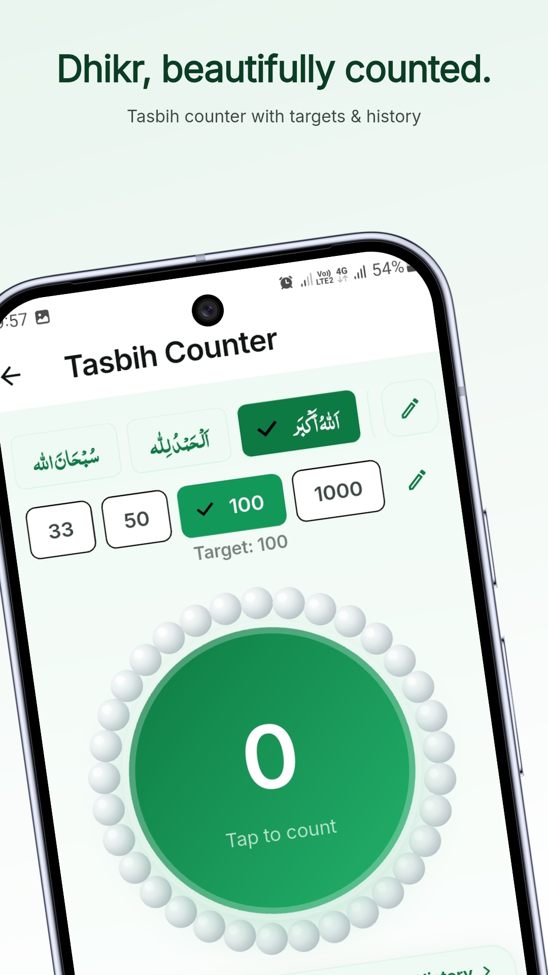 Tasbih counter
